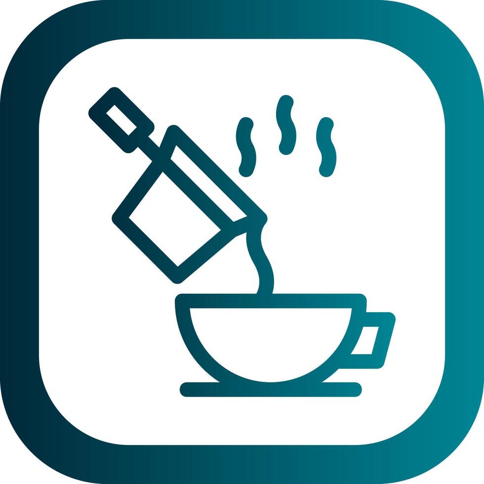 Pour Coffee Vector Icon Design