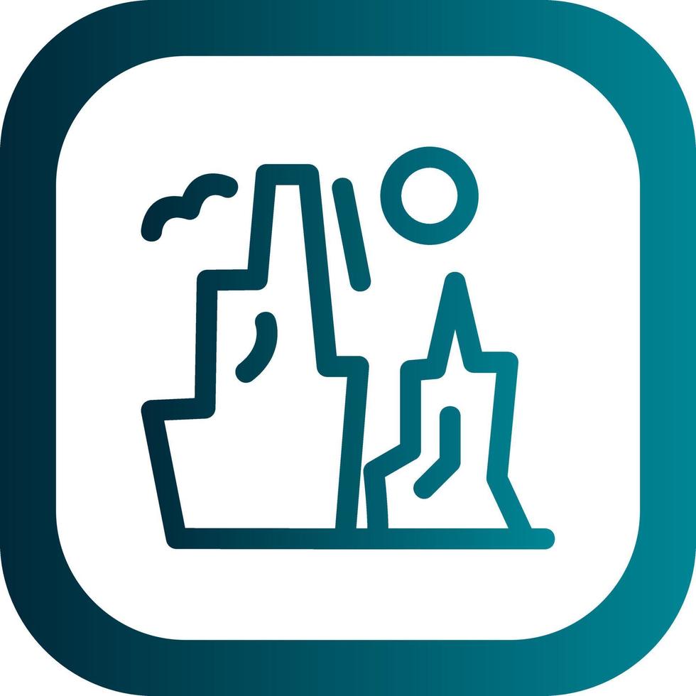 Grand Canyon Vector Icon Design