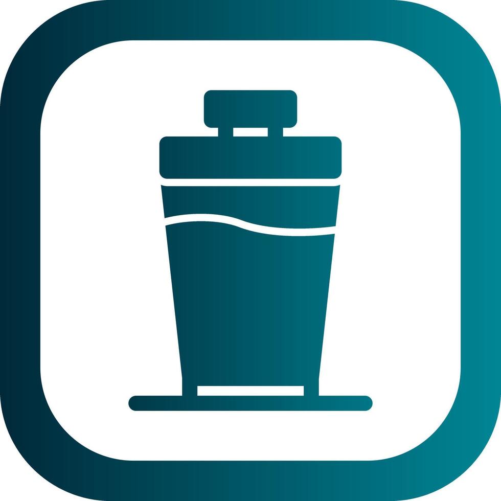 Protein Shake Vector Icon Design