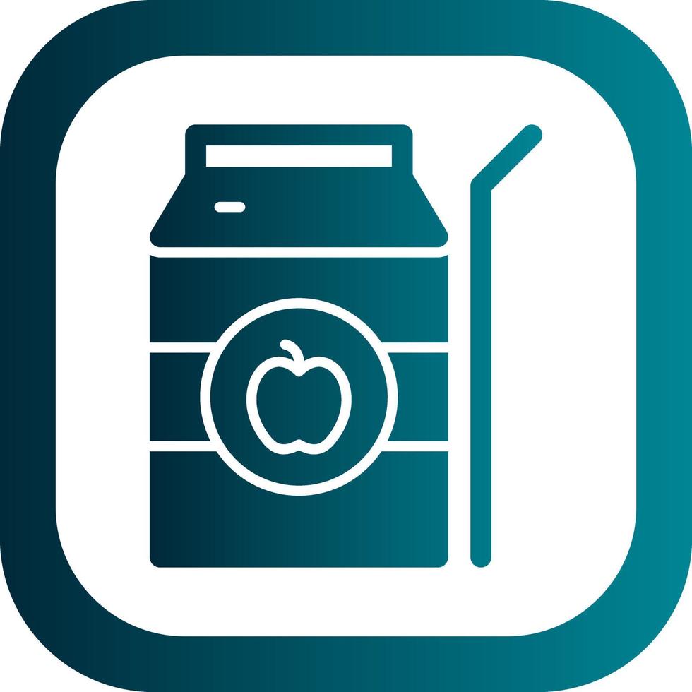 Apple Juice Vector Icon Design