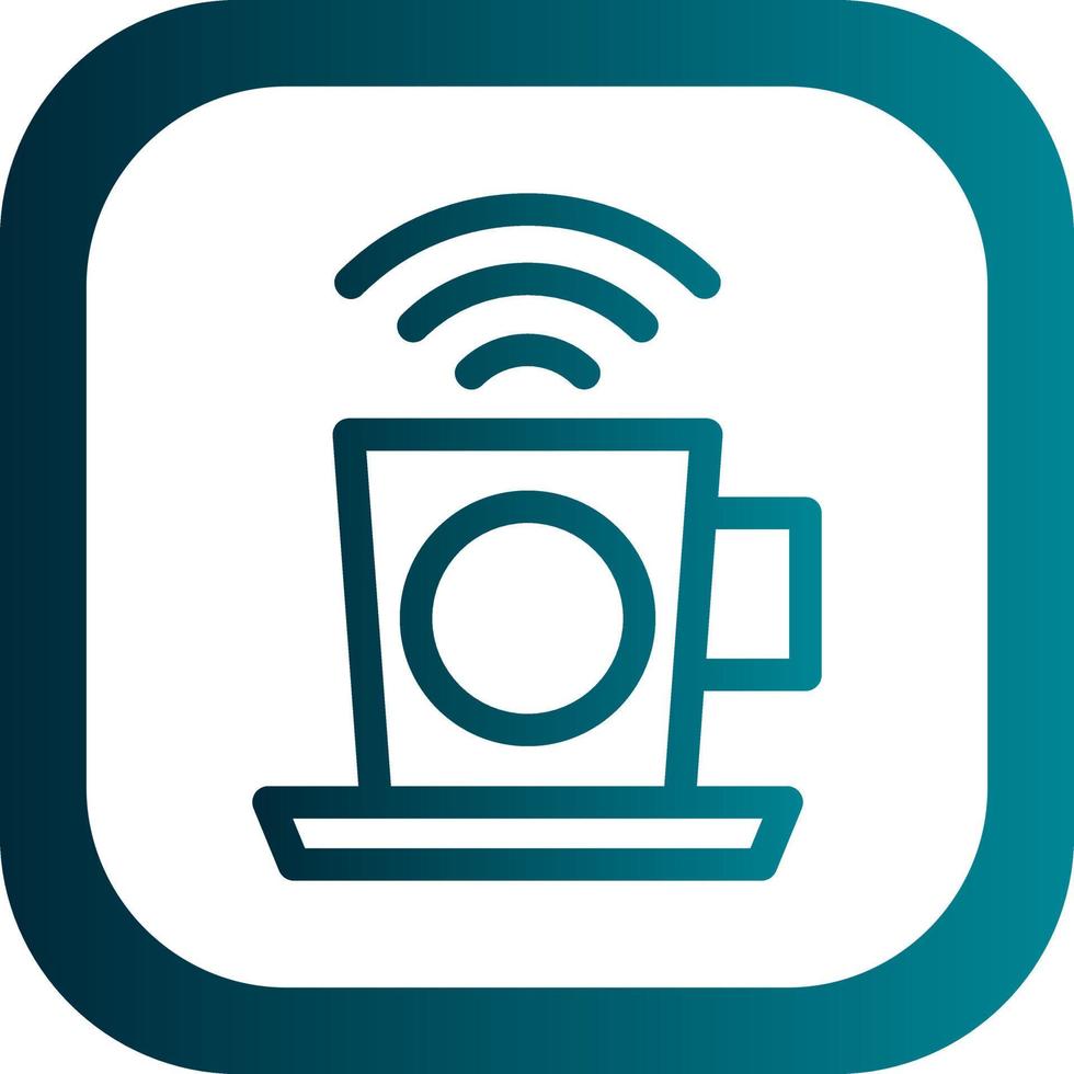 Cafe Wifi Vector Icon Design