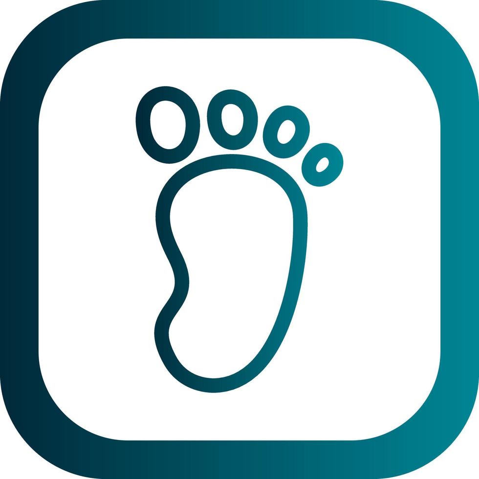 Footprint Vector Icon Design