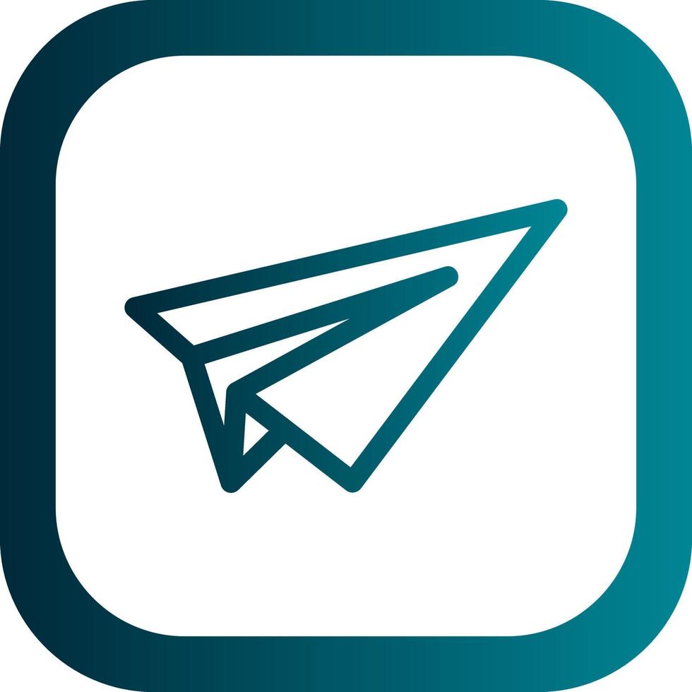 Paper Plane Vector Icon Design