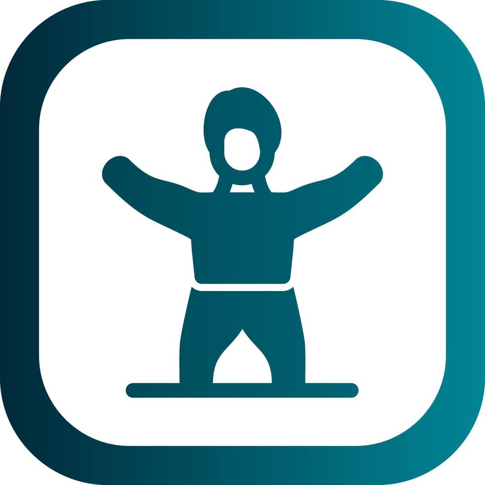 Gym Stretch Vector Icon Design