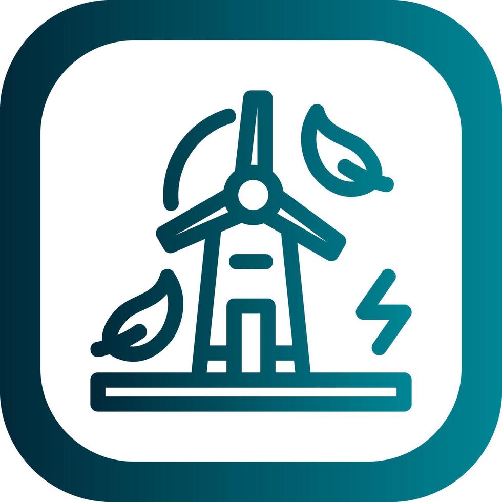 Windmill Vector Icon Design