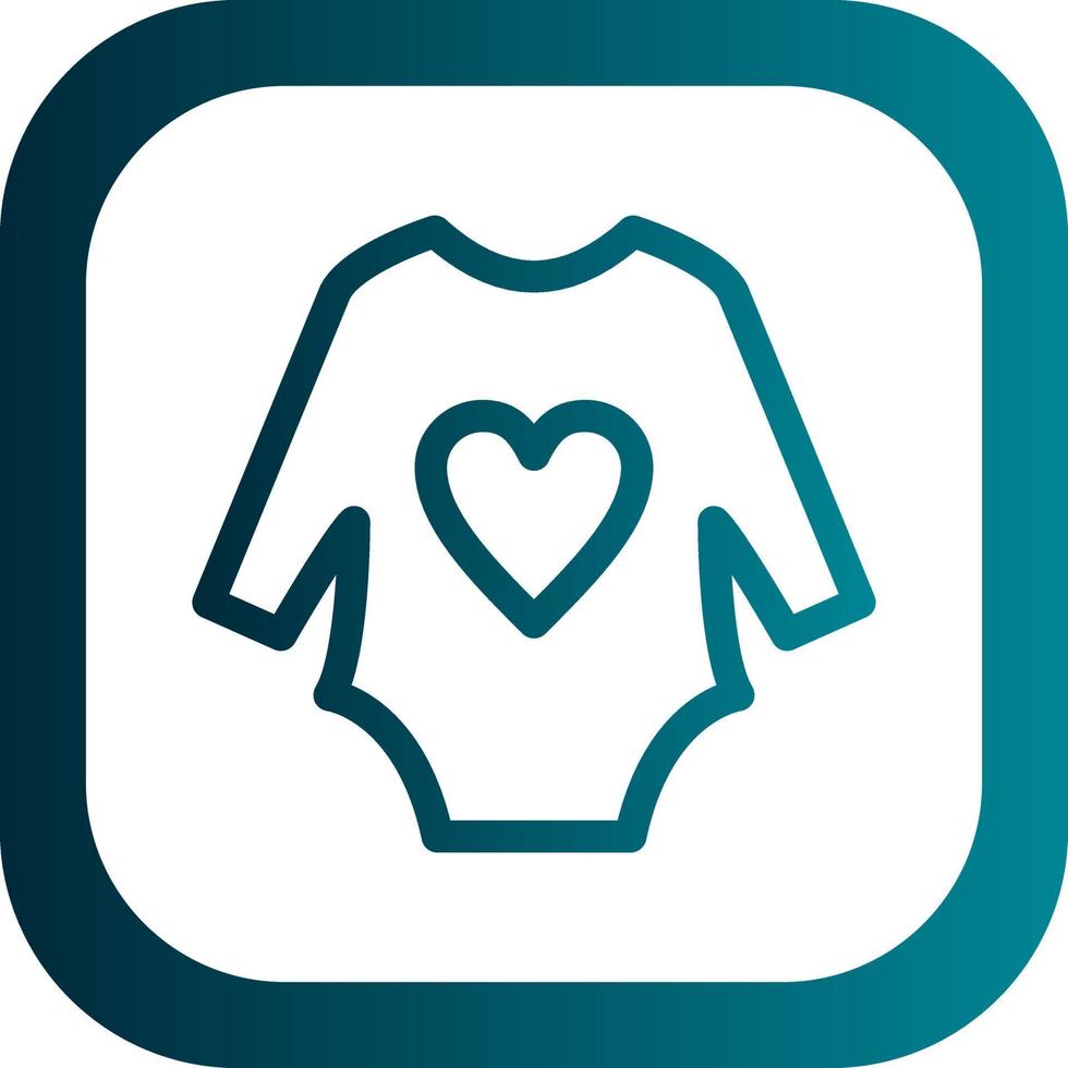 Baby Clothes Vector Icon Design