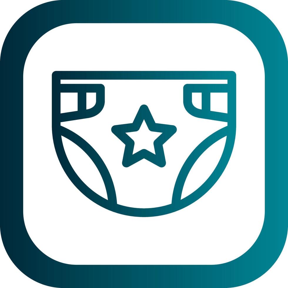 Diaper Vector Icon Design