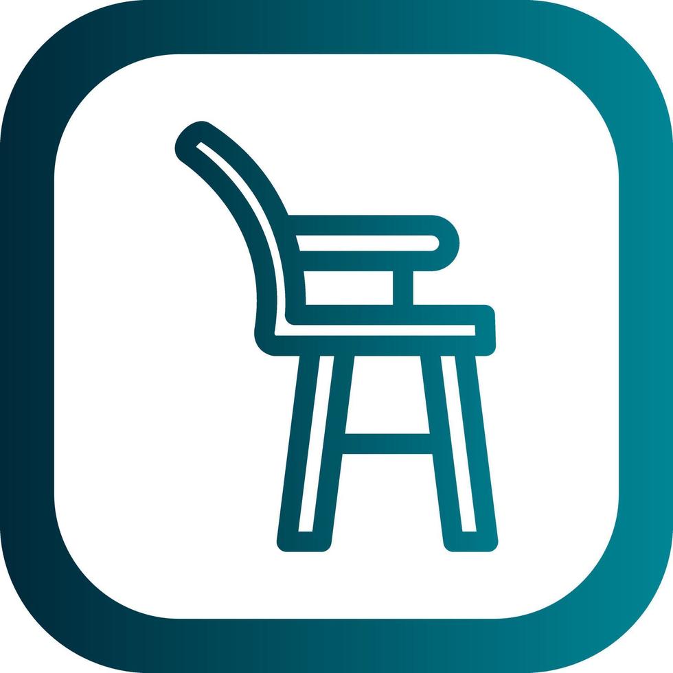 High Chair Vector Icon Design