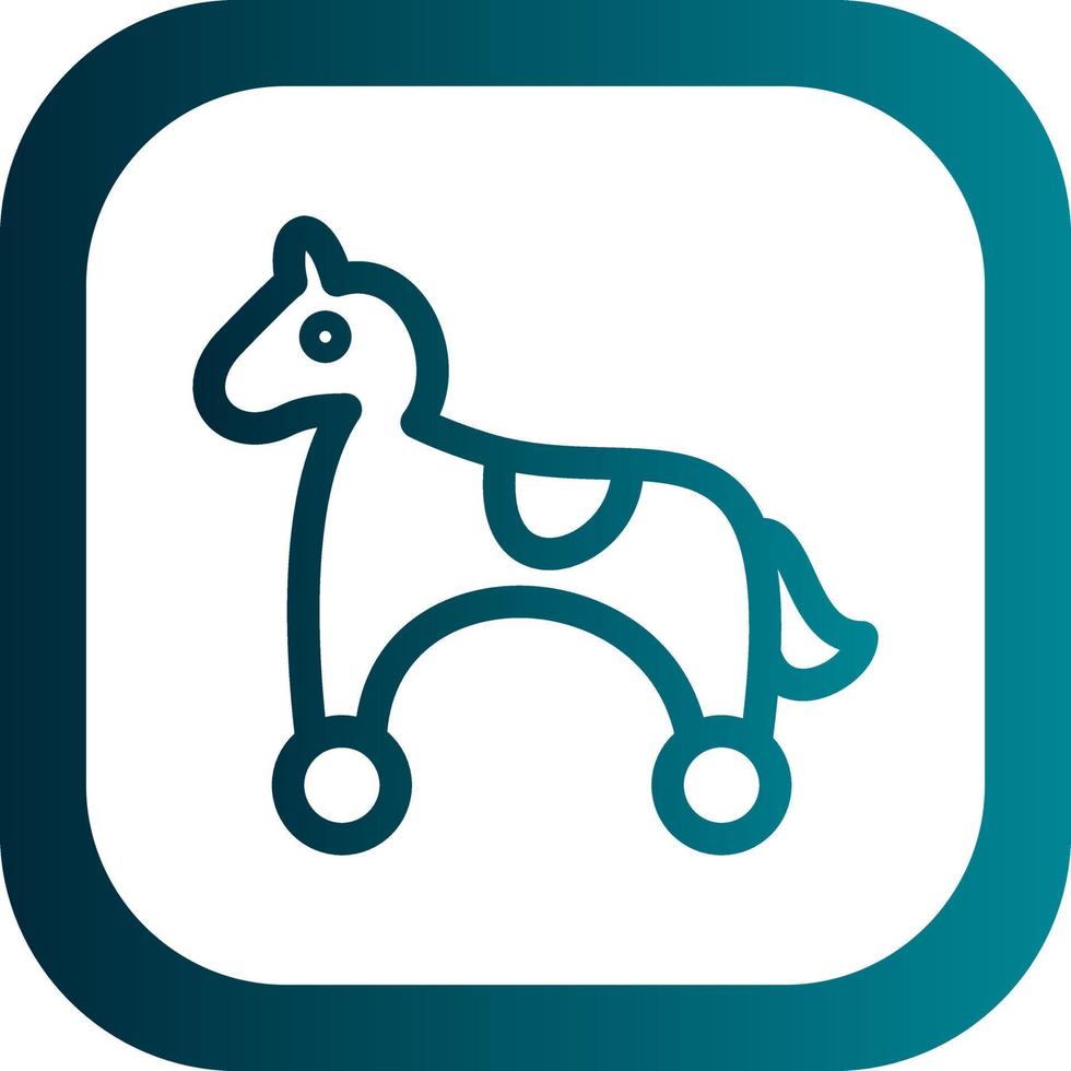 Toy Horse Vector Icon Design