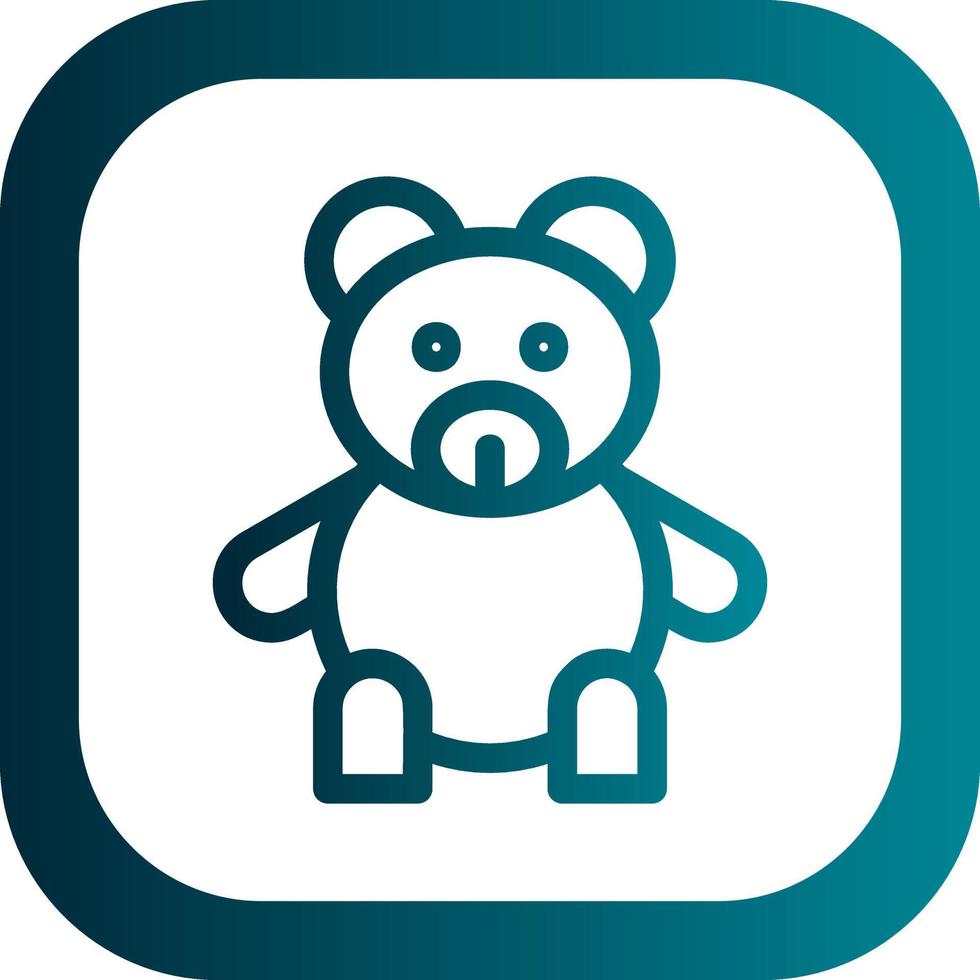 Teddy Vector Icon Design