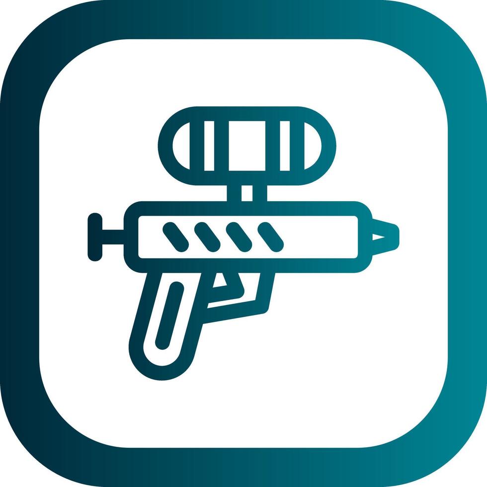 Water Gun Vector Icon Design