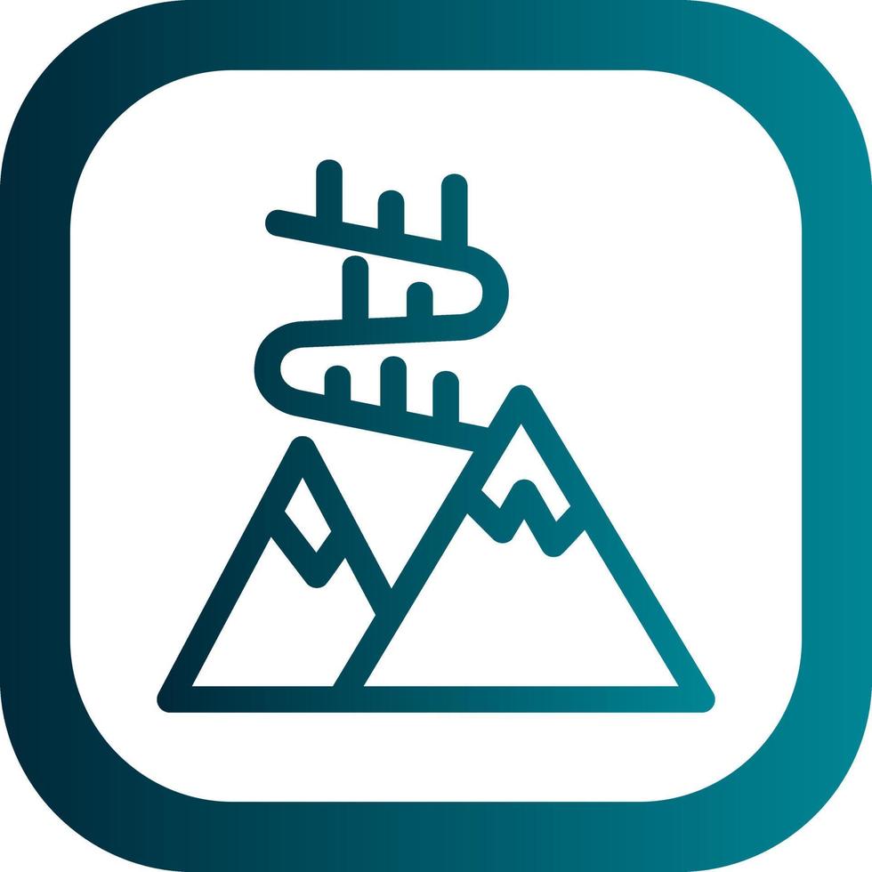 Aurora Borealis Vector Icon Design