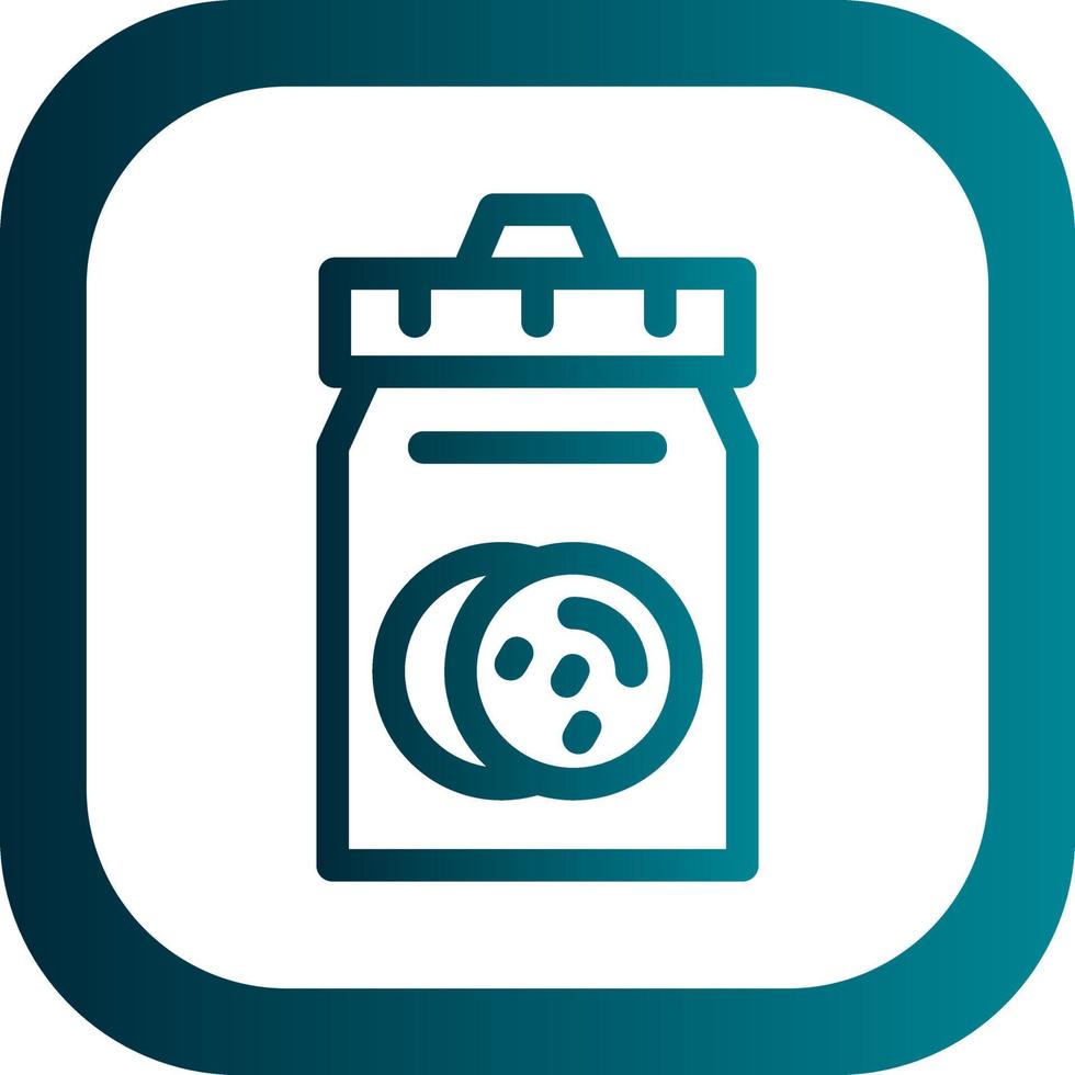 Cookie Jar Vector Icon Design