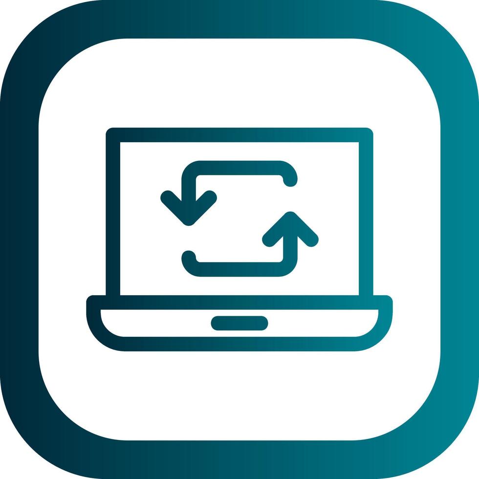 Data Synchronization Vector Icon Design