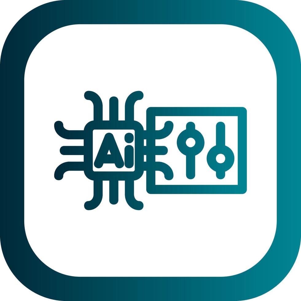 Intelligent Control Vector Icon Design