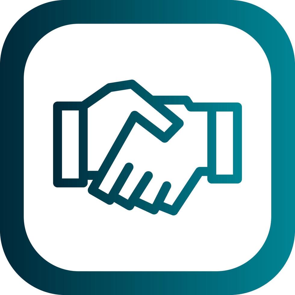 Game Handshake Vector Icon Design