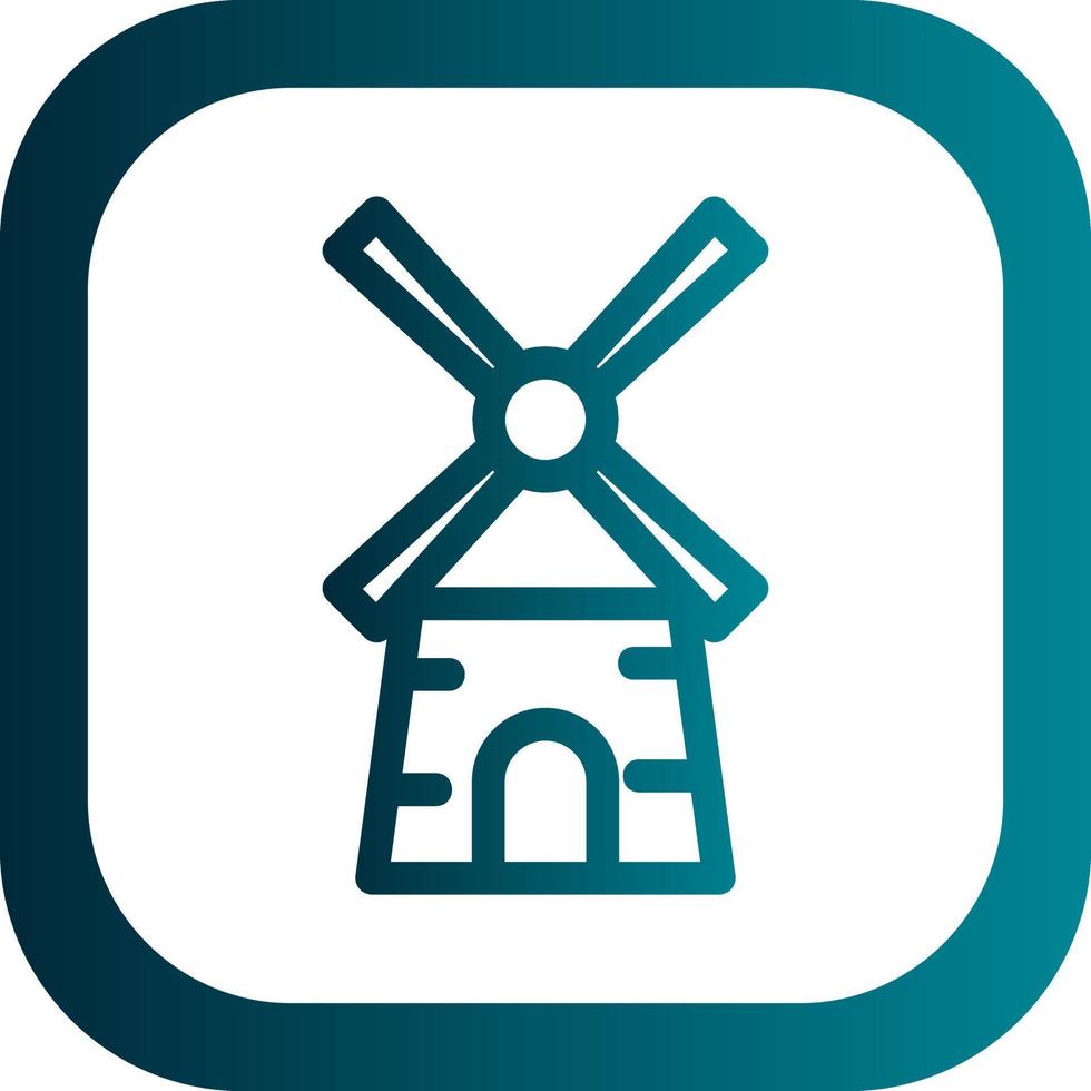 Windmills Vector Icon Design