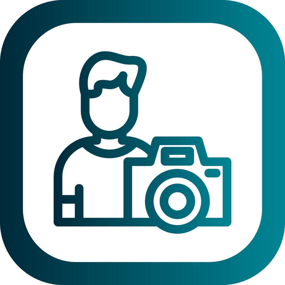 Cameraman Vector Icon Design