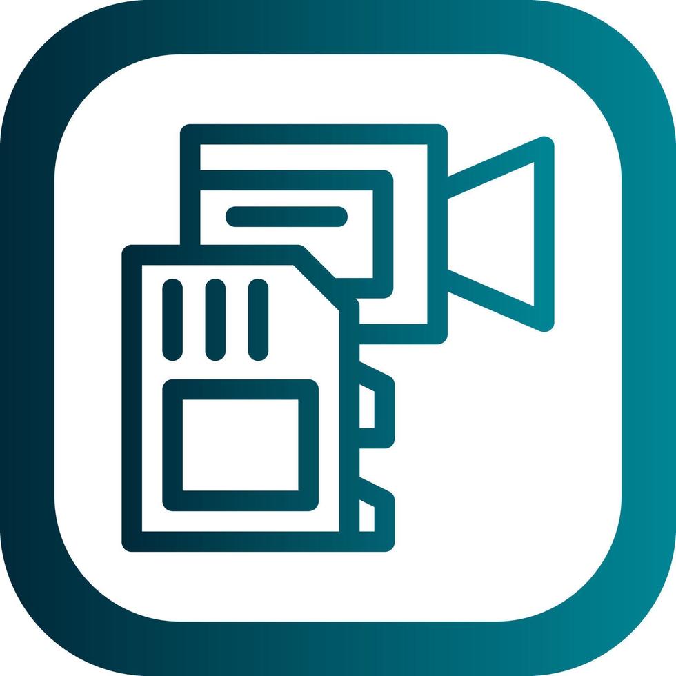 Camera Drive Vector Icon Design