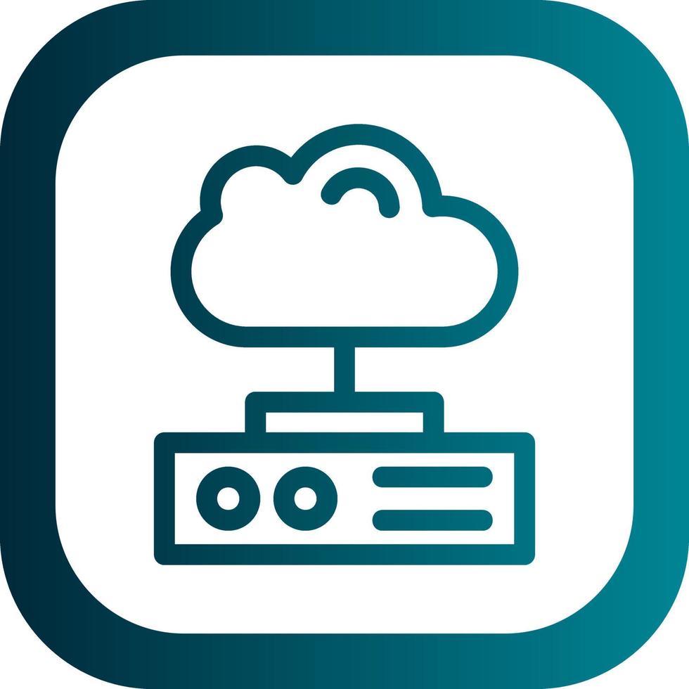Cloud Storage Vector Icon Design