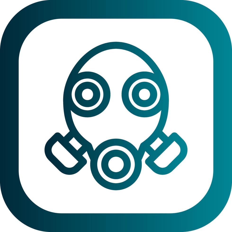 Gas Mask Vector Icon Design