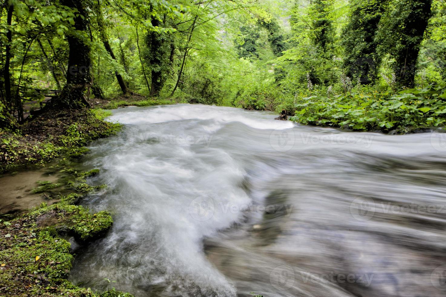 un detalle de cascada foto