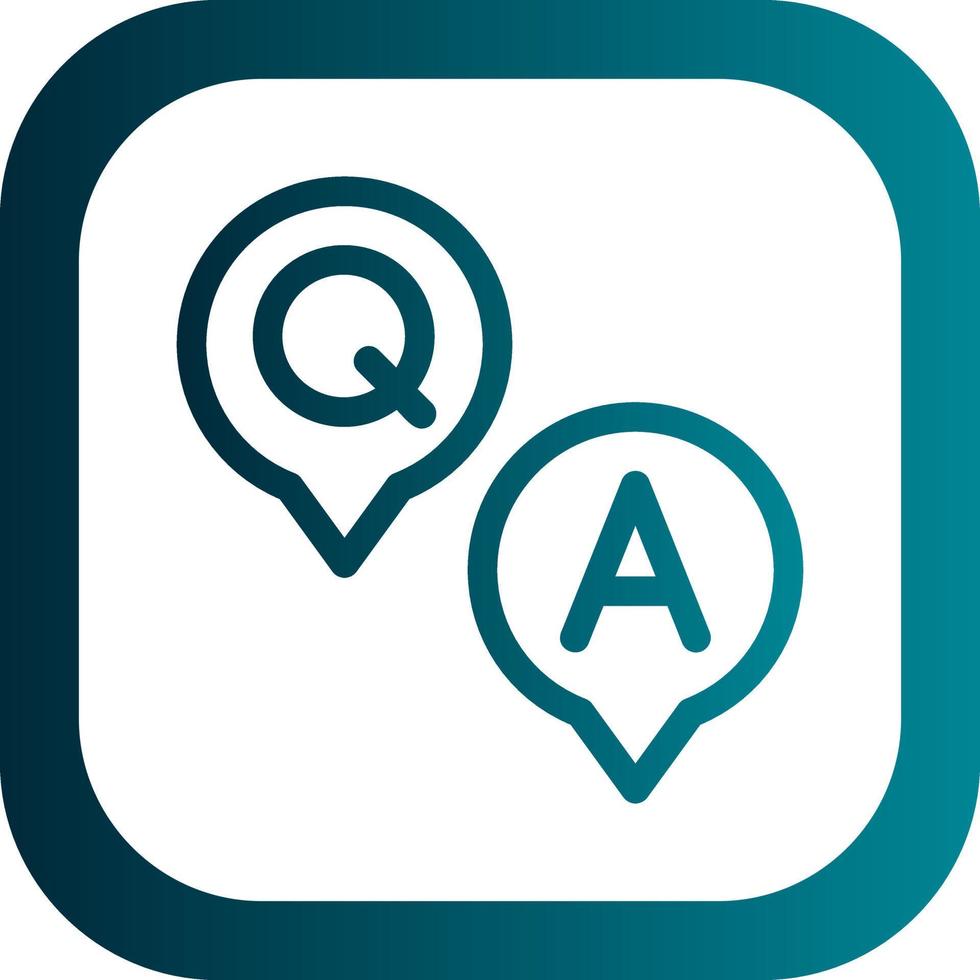 Question and Answer Vector Icon Design