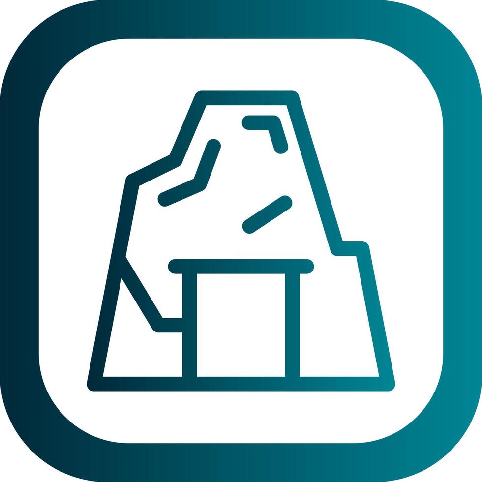 Desert Cave Vector Icon Design