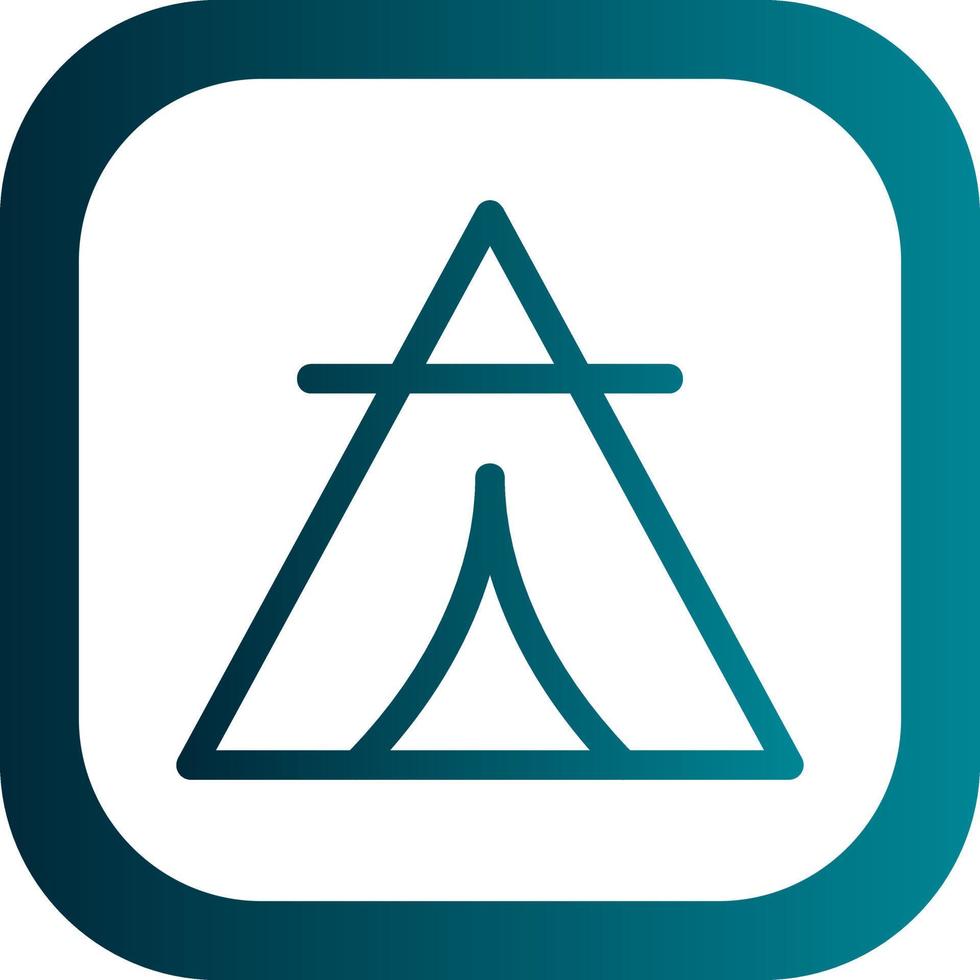Desert Tipi Vector Icon Design