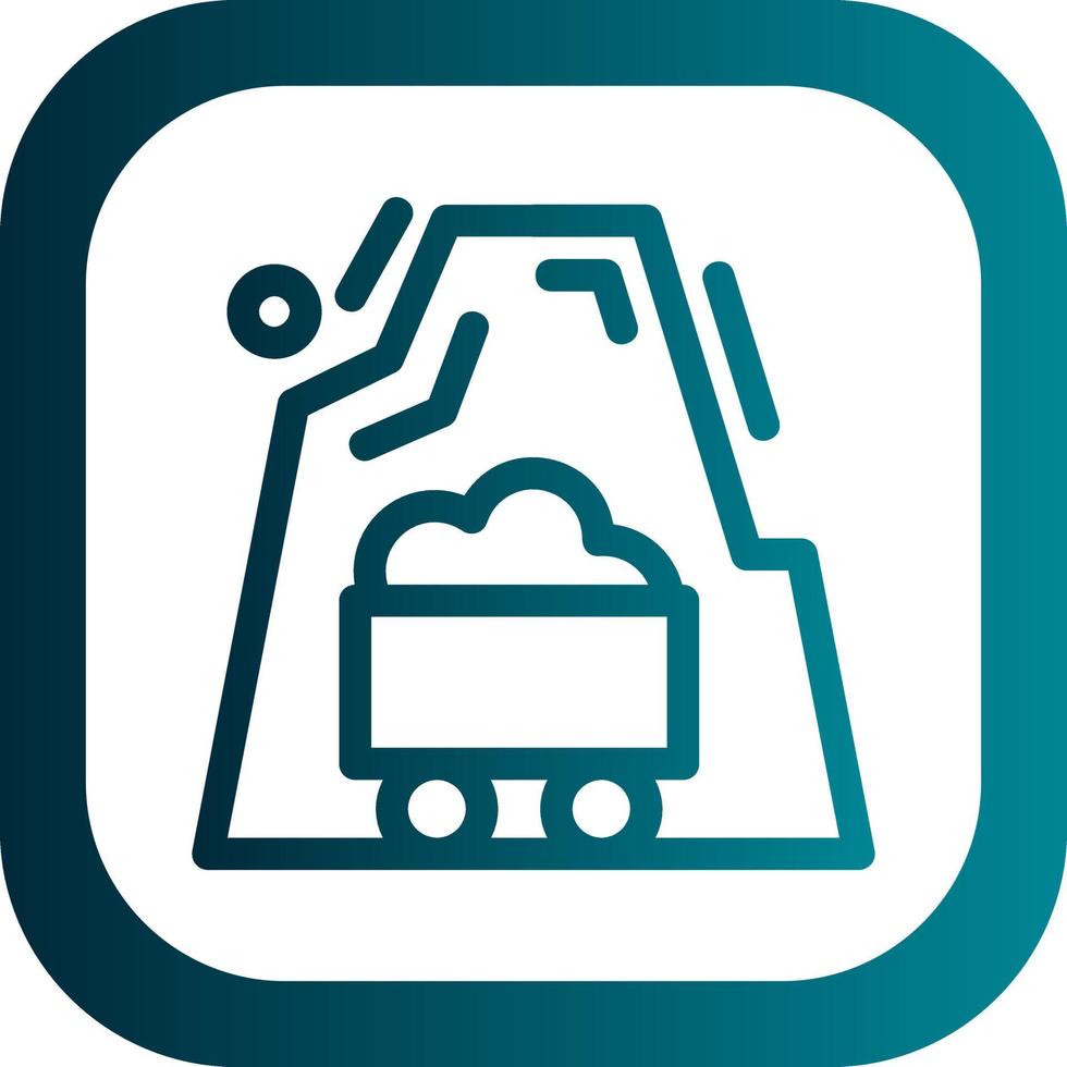 Desert Mine Vector Icon Design
