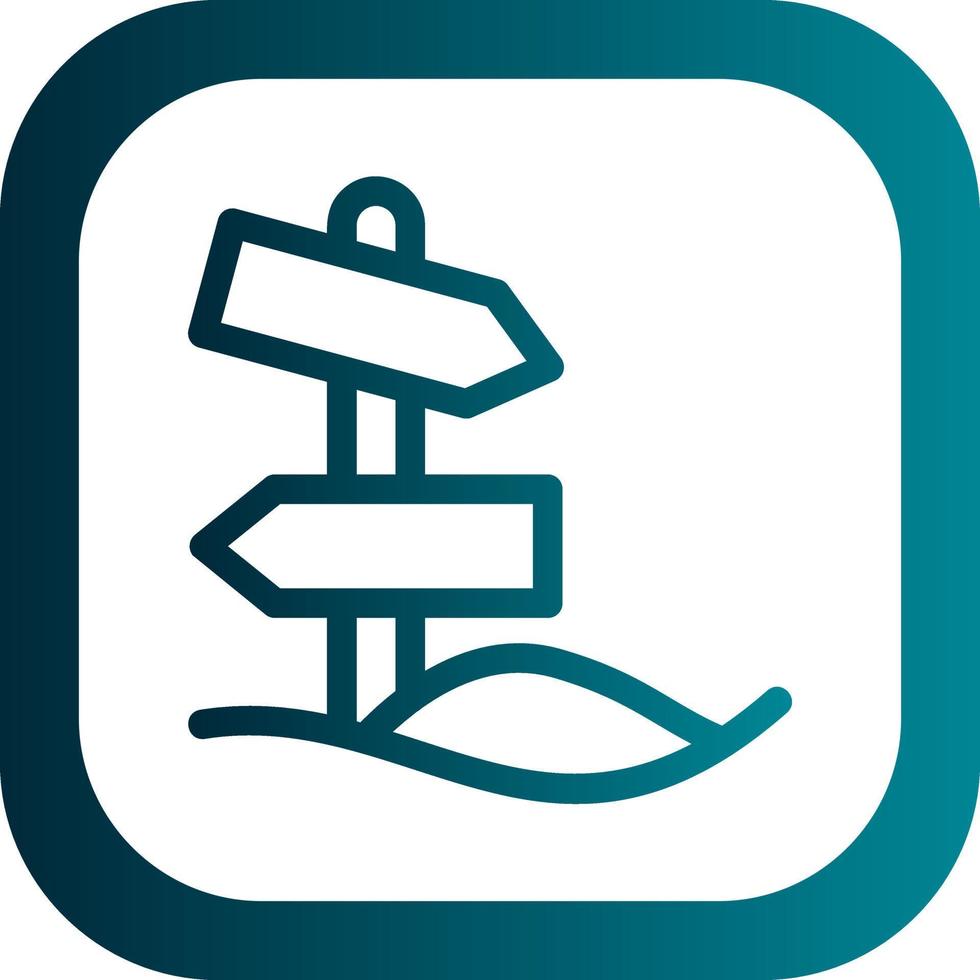 Desert Direction Vector Icon Design