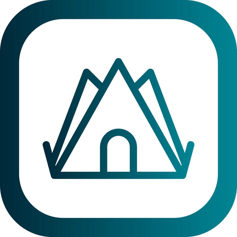 Desert Camp Vector Icon Design