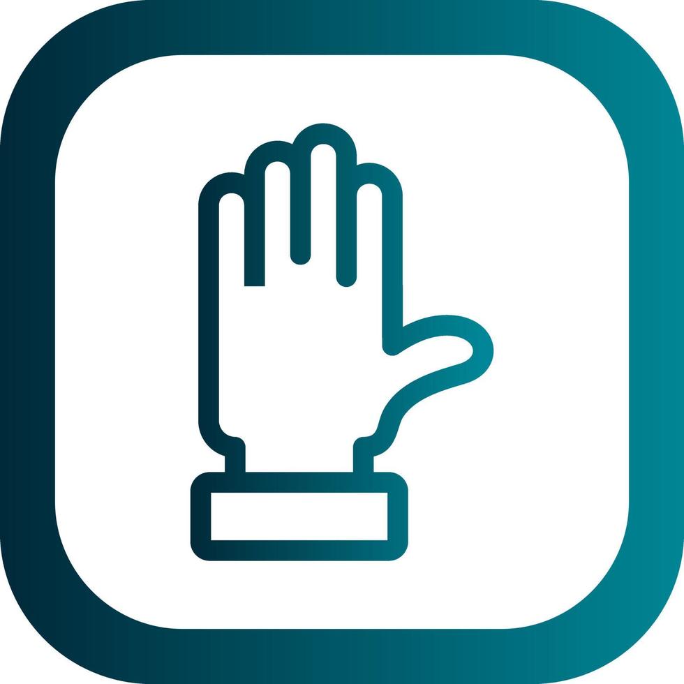 Raise Hand Vector Icon Design