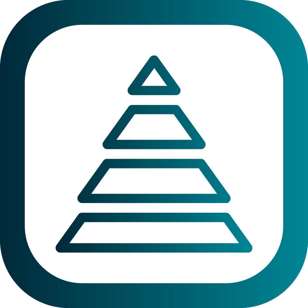 Pyramid Chart Vector Icon Design