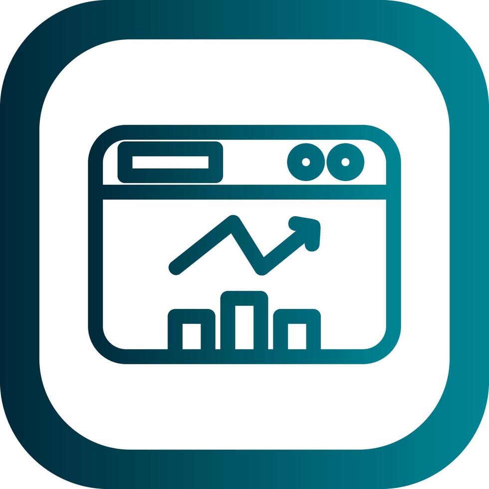 Website Statistics Vector Icon Design