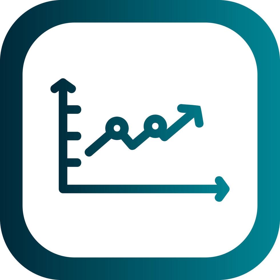 Upward Trend in Graph Vector Icon Design