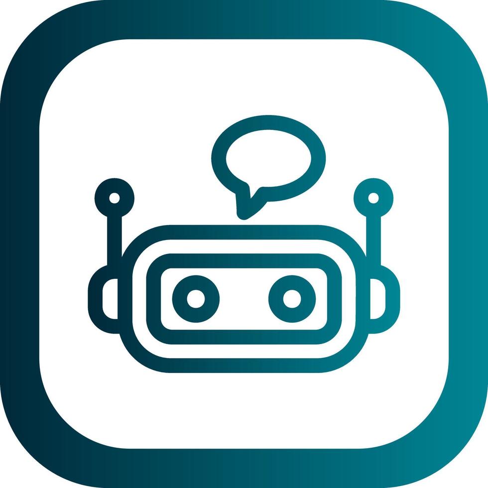 Chatbot Vector Icon Design