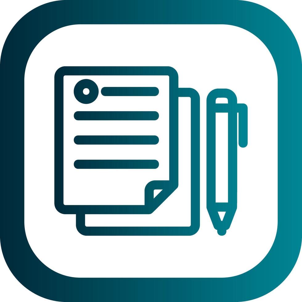 Contract Vector Icon Design