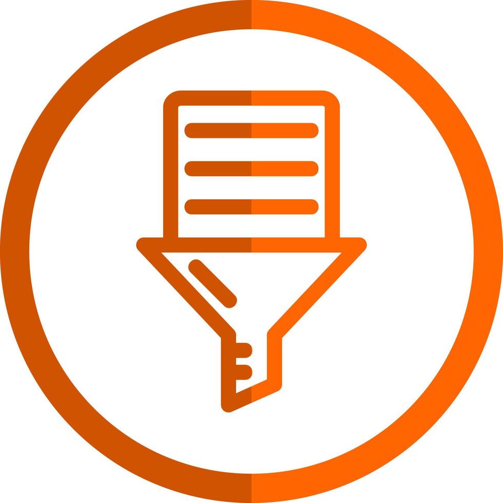 Data Filtering Vector Icon Design