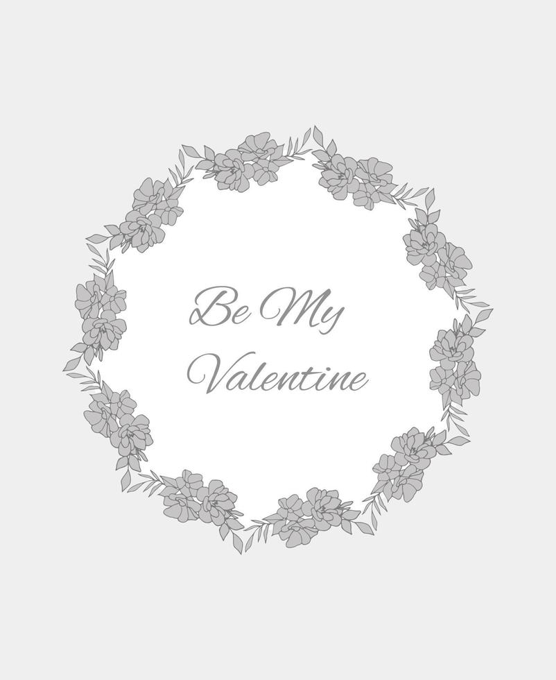 Invitation card with a text Valentine's day vector