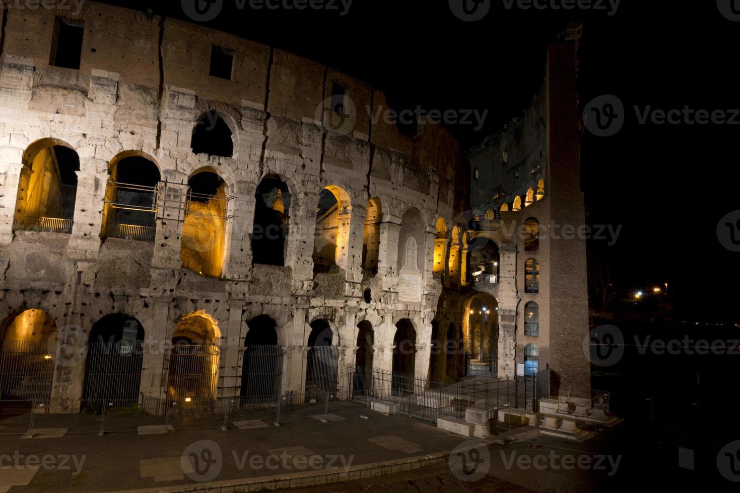 Rome Colosseum night view photo