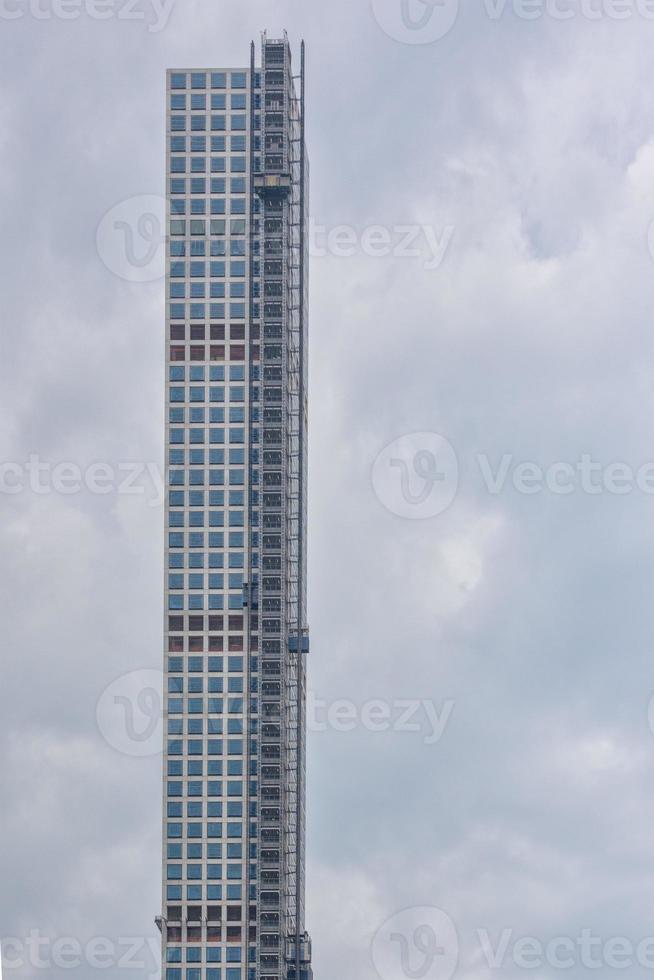 manhattan iron and glass skyscraper detail photo