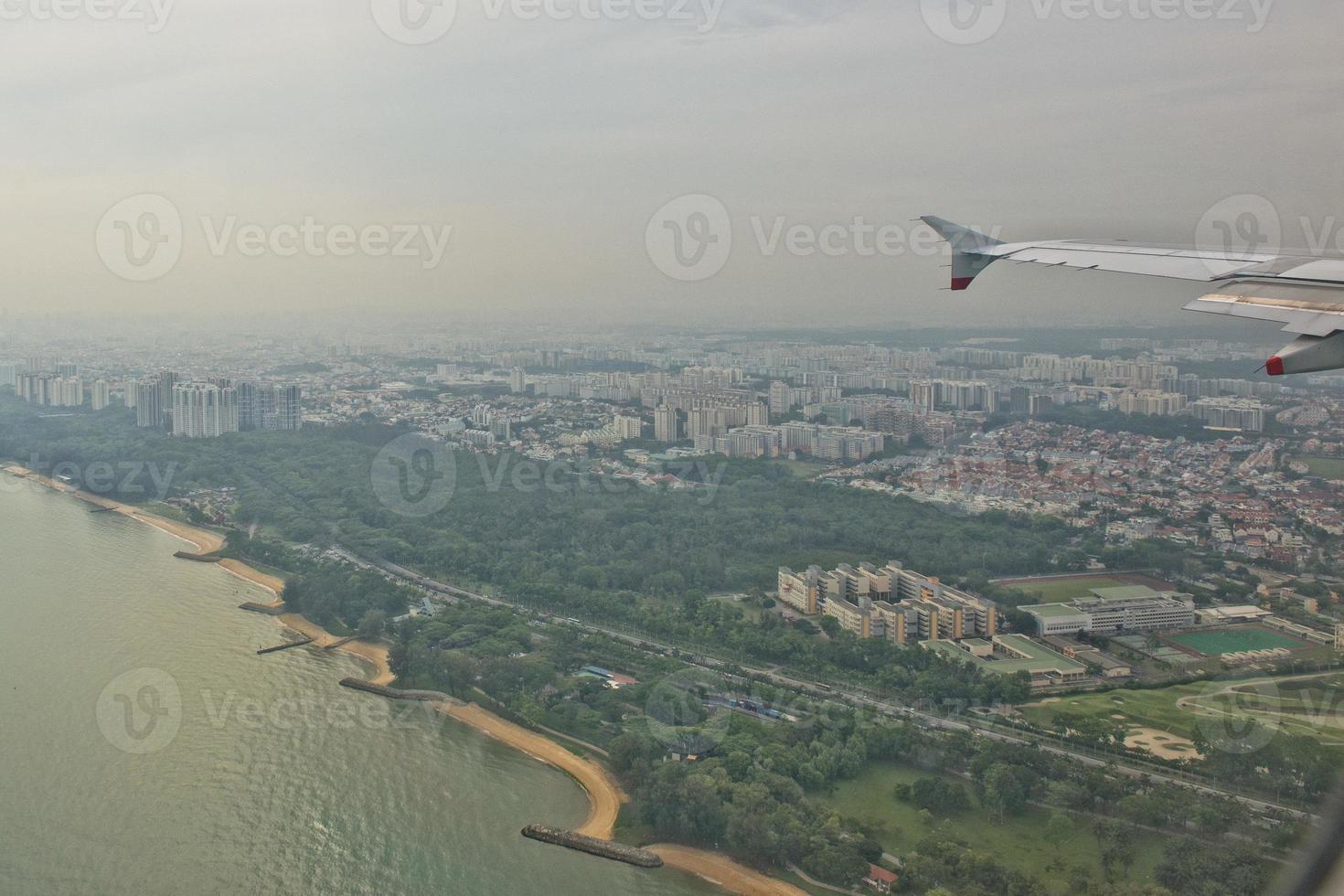 vista aérea de singapur foto