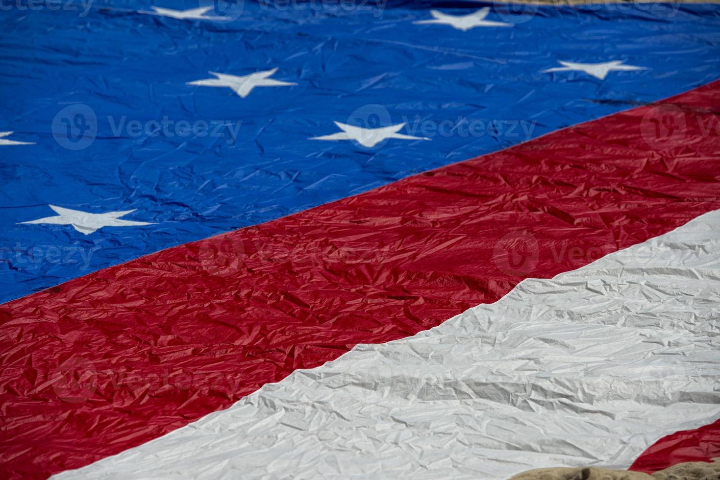 Usa American flag stars and stripes detail photo