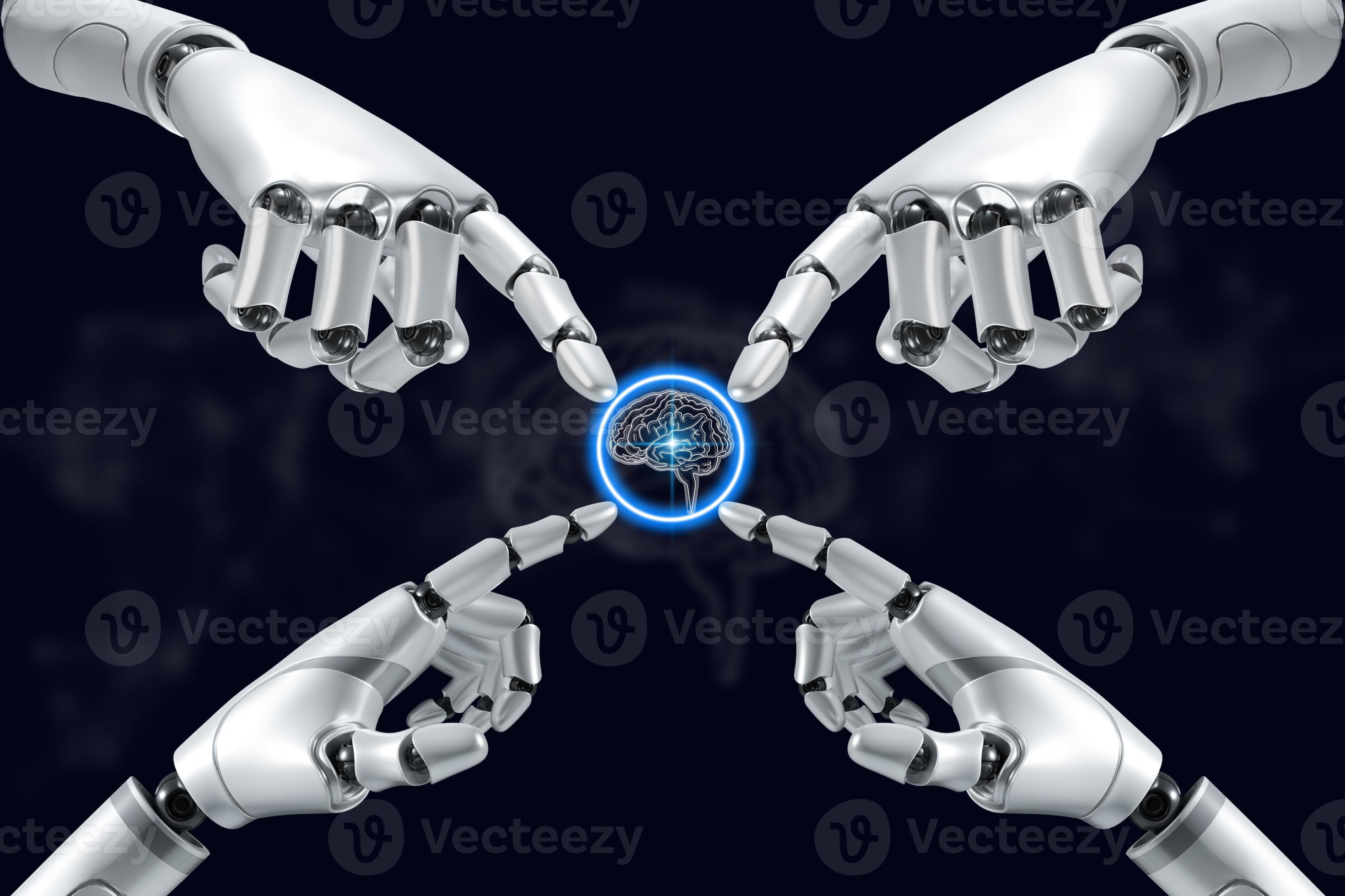 AI robot brain using artificial intelligence technology with the ...