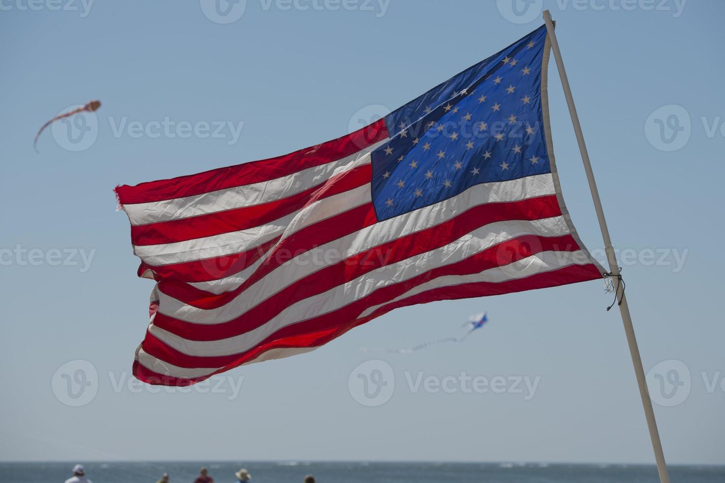 Usa American flag stars and stripes detail photo