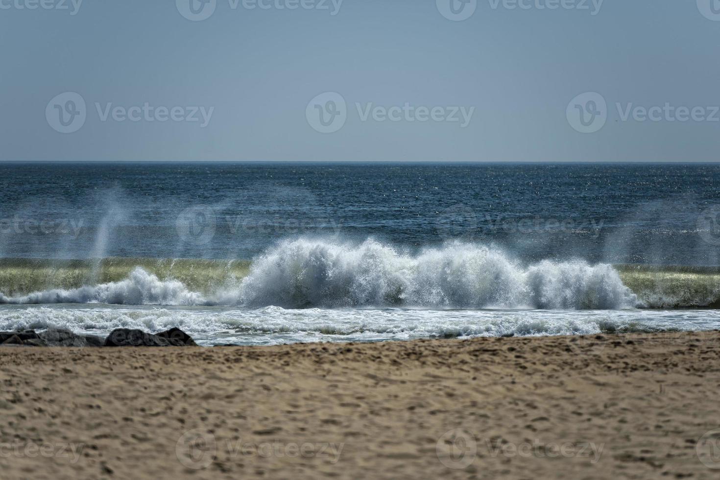 atlantic ocean waves on the shore photo