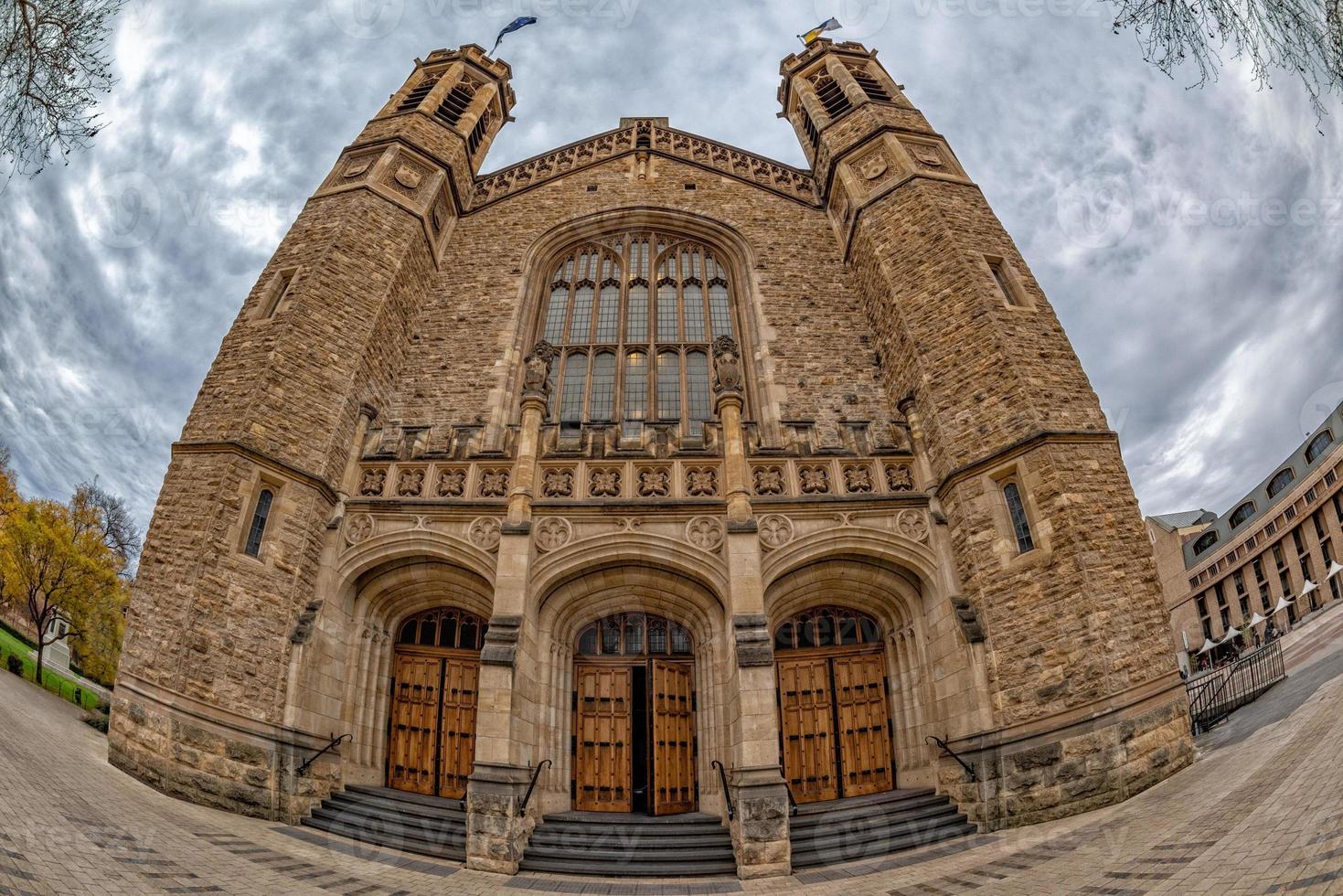 adelaide university building on cloudy sky photo