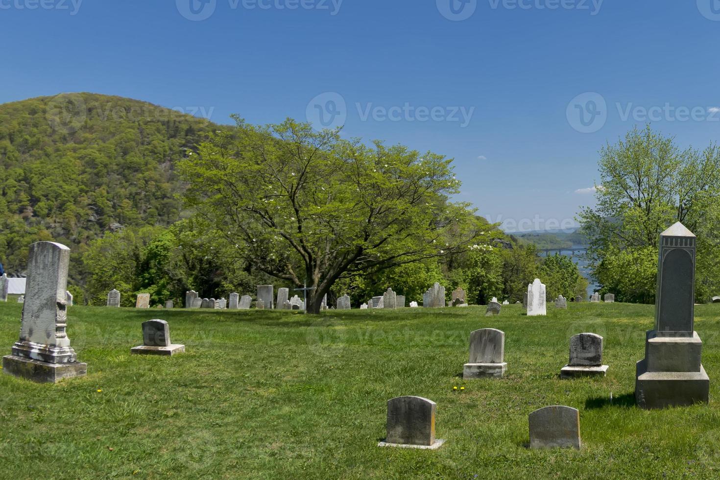 Virginia cementerio antiguo civil guerra tumba Roca foto