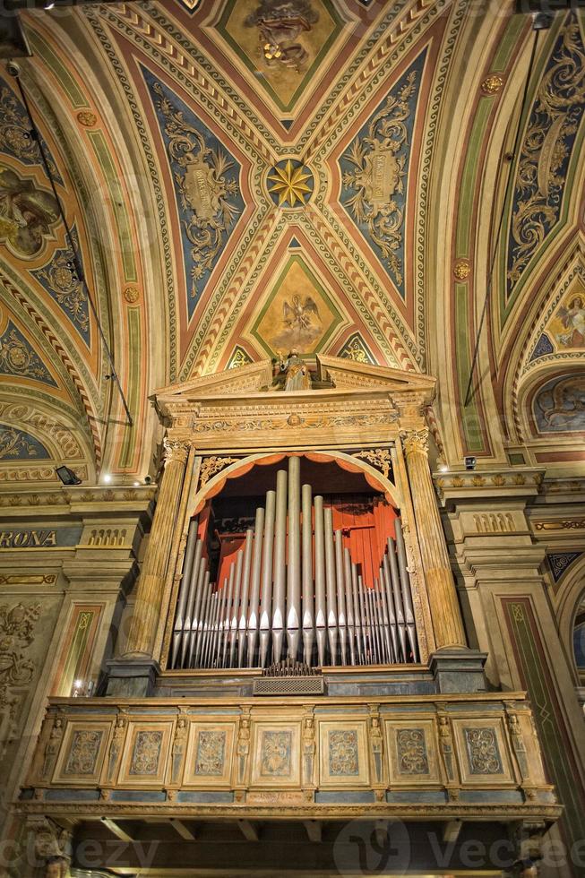 antique old italian church organ photo